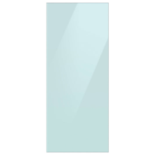 Morning Blue Glass Bespoke 3-Door French Door Refrigerator Top Panel