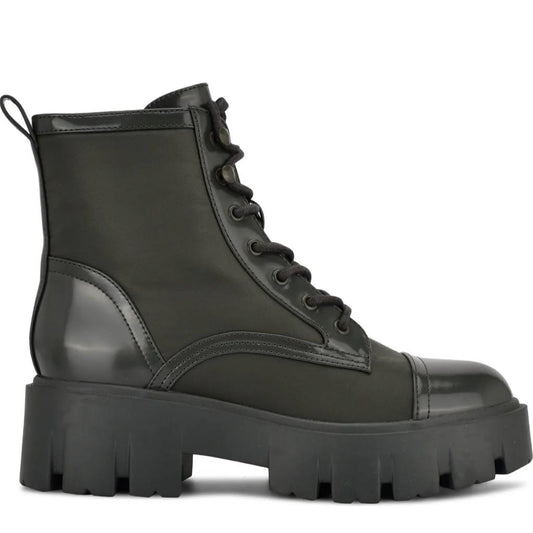 Obri Women's Combat Boots, Size: 8.5, Black